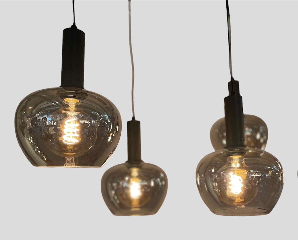 Hanglamp Smokey ballen