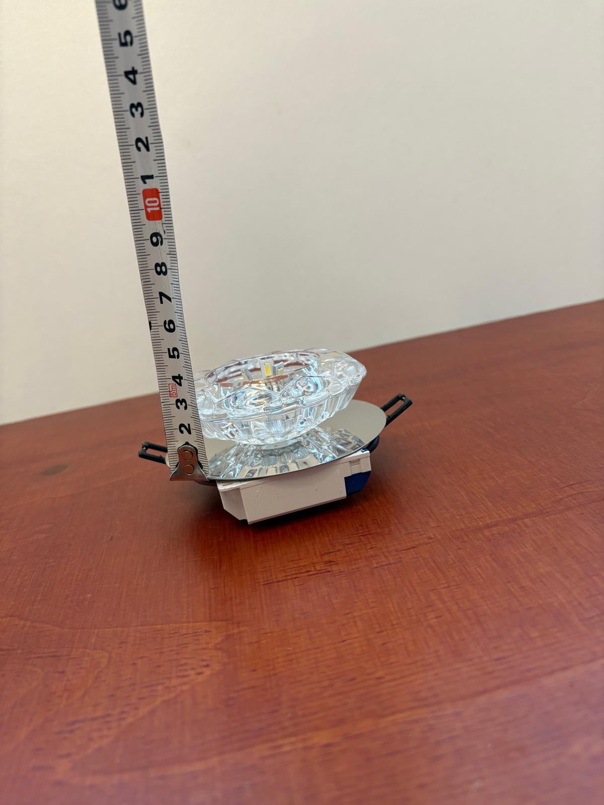 Inbouw spots LED plafond lamp kristal glas lamp verlichting wandlamp plafondlamp (wit)