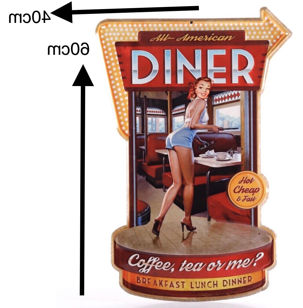 Diner Bord Nostalgisch