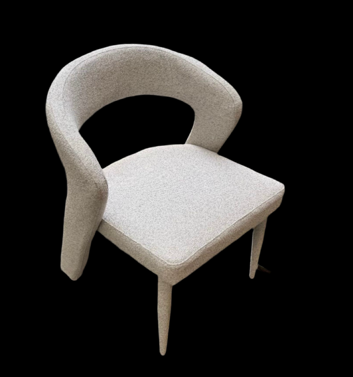 Gestoffeerd stoel beige