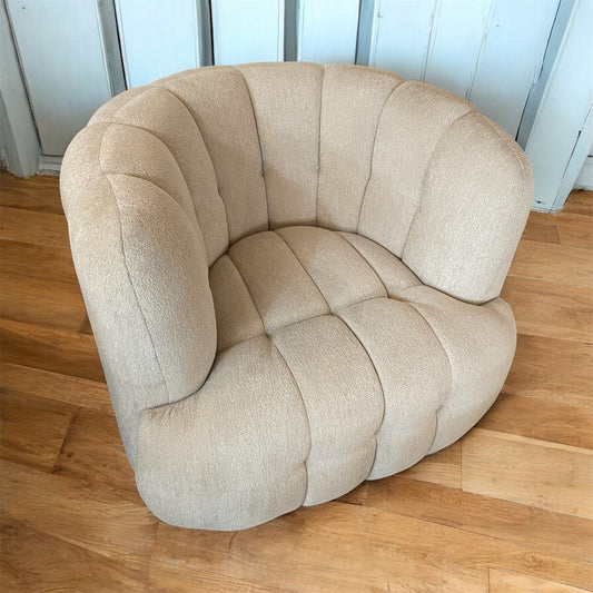 Arosa draaibaar fauteuil beige met grijs