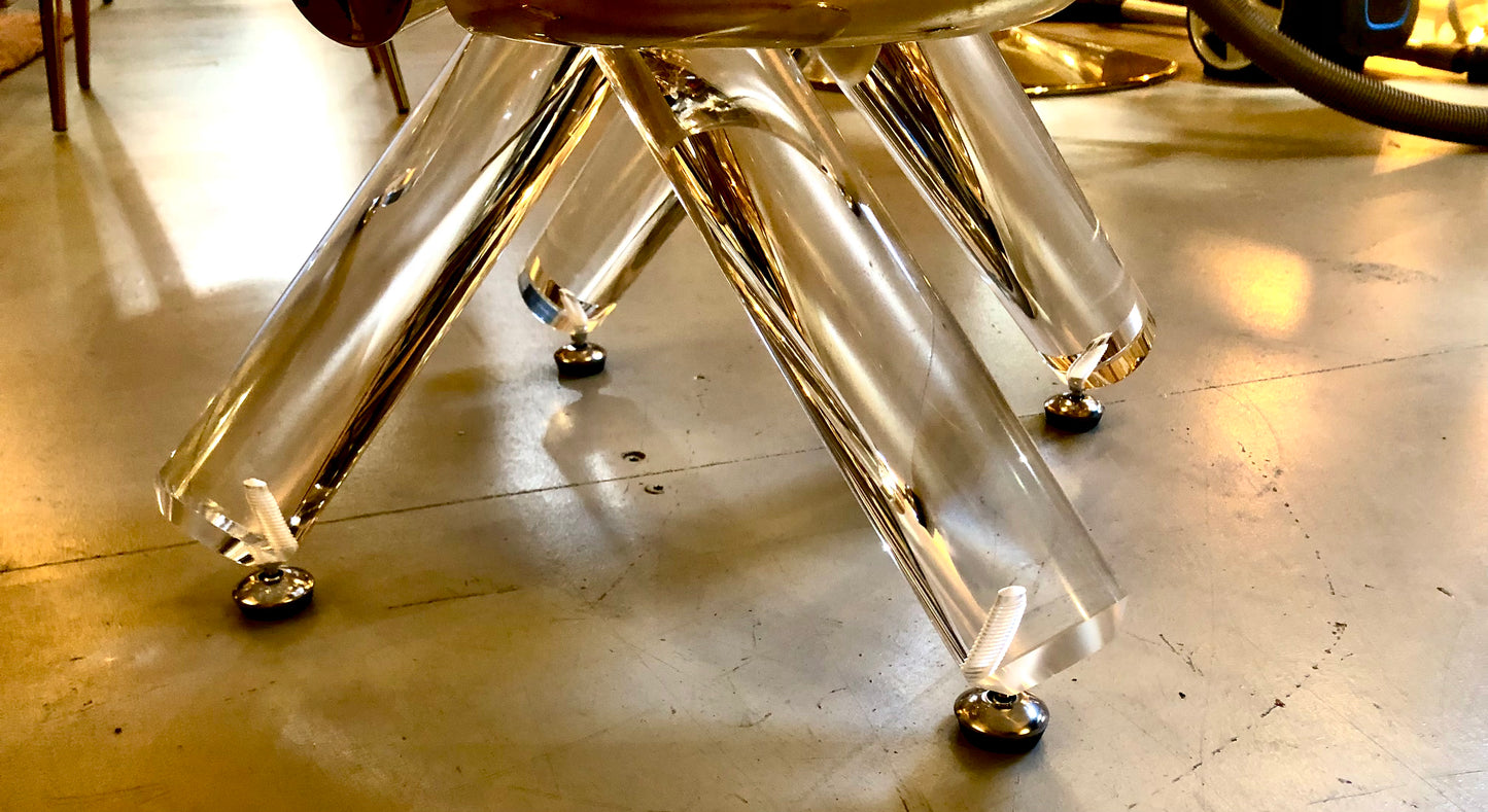 Glazen ronde tafel set