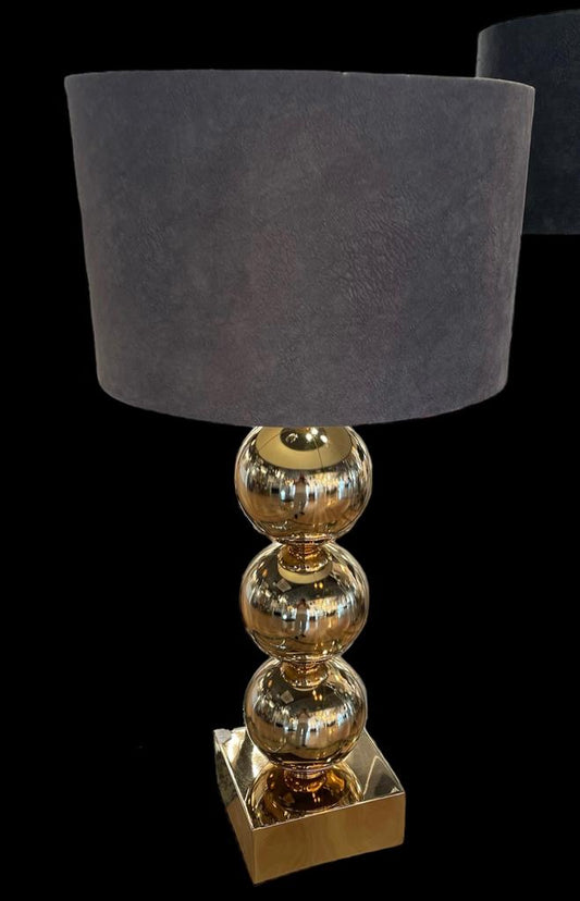 Tafellamp 3 bollen goud