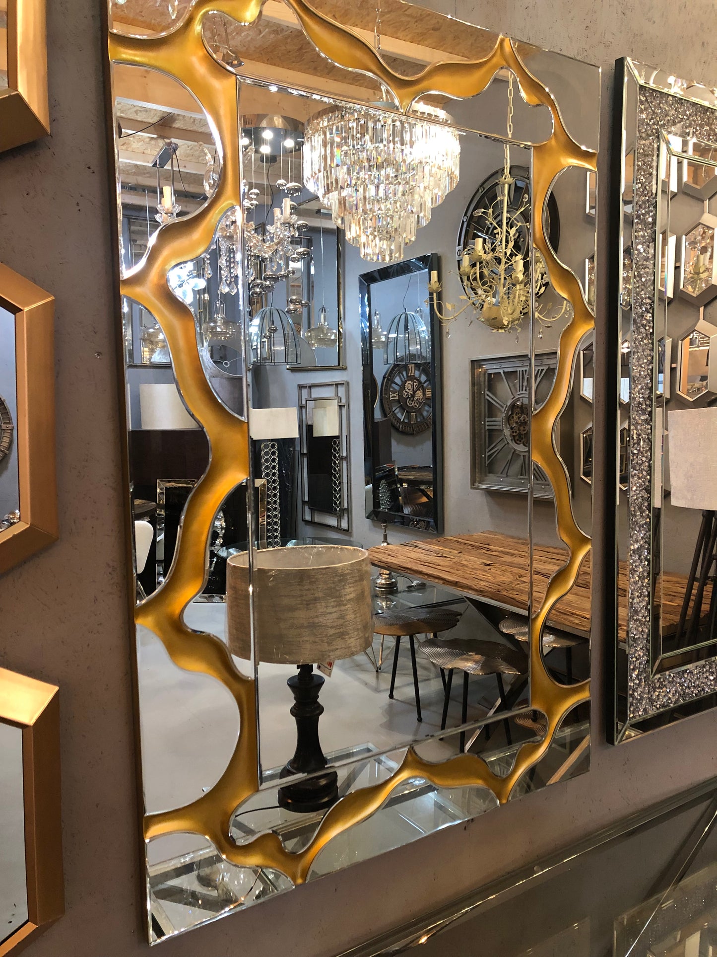 Design spiegel goud 80x120cm