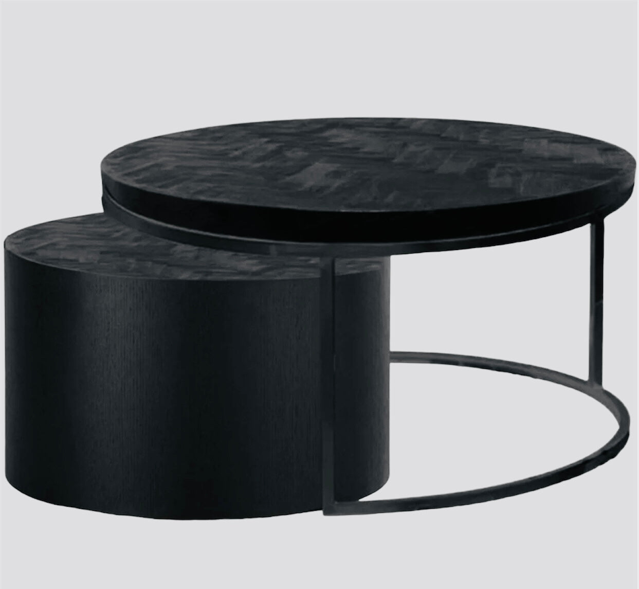 Salontafel Doblo design zwart/zwart