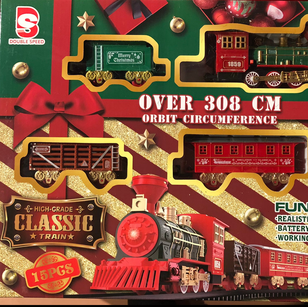 Kersttrein 15-delig
