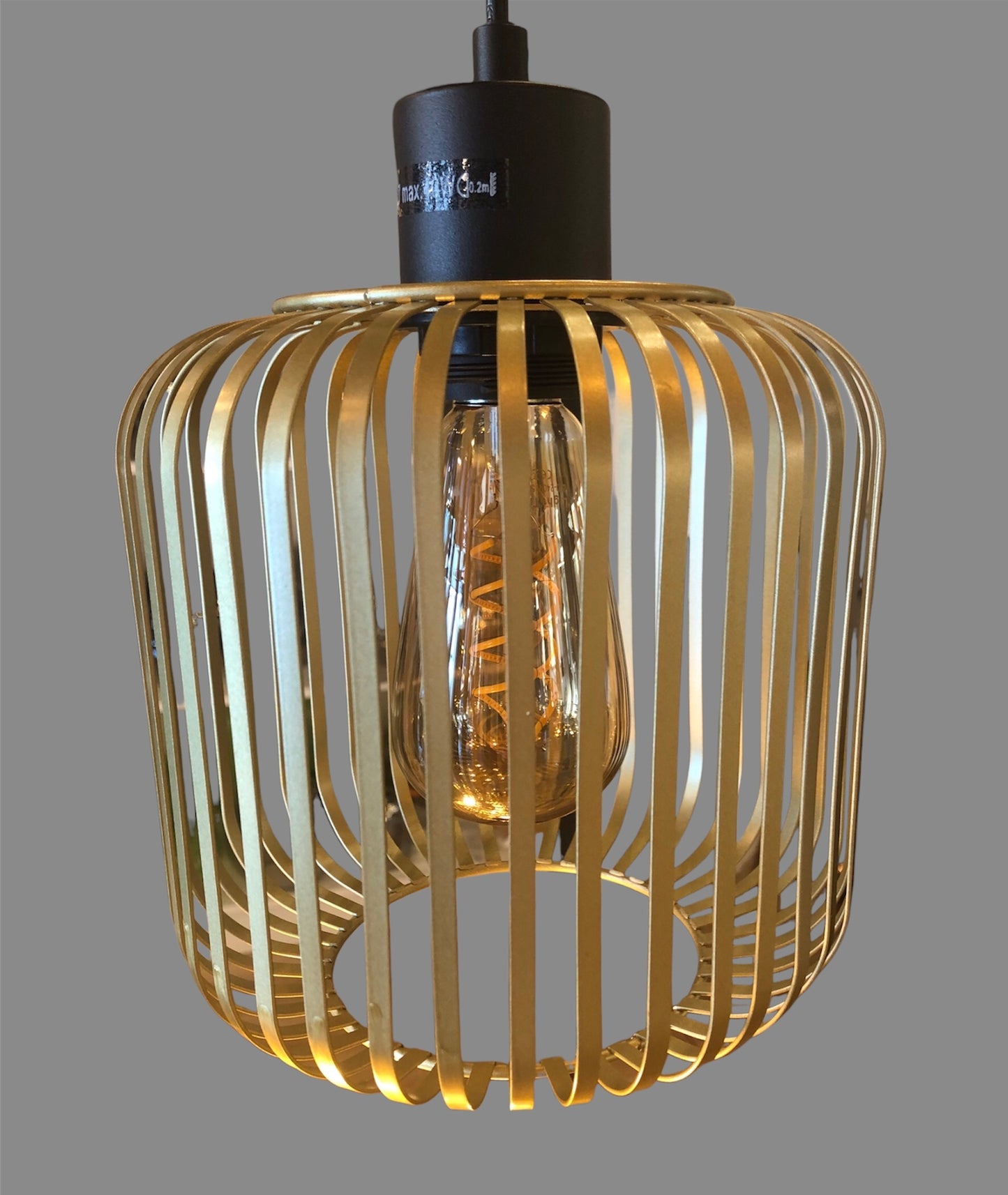 Industrieel hanglamp 4 streepjes ballen