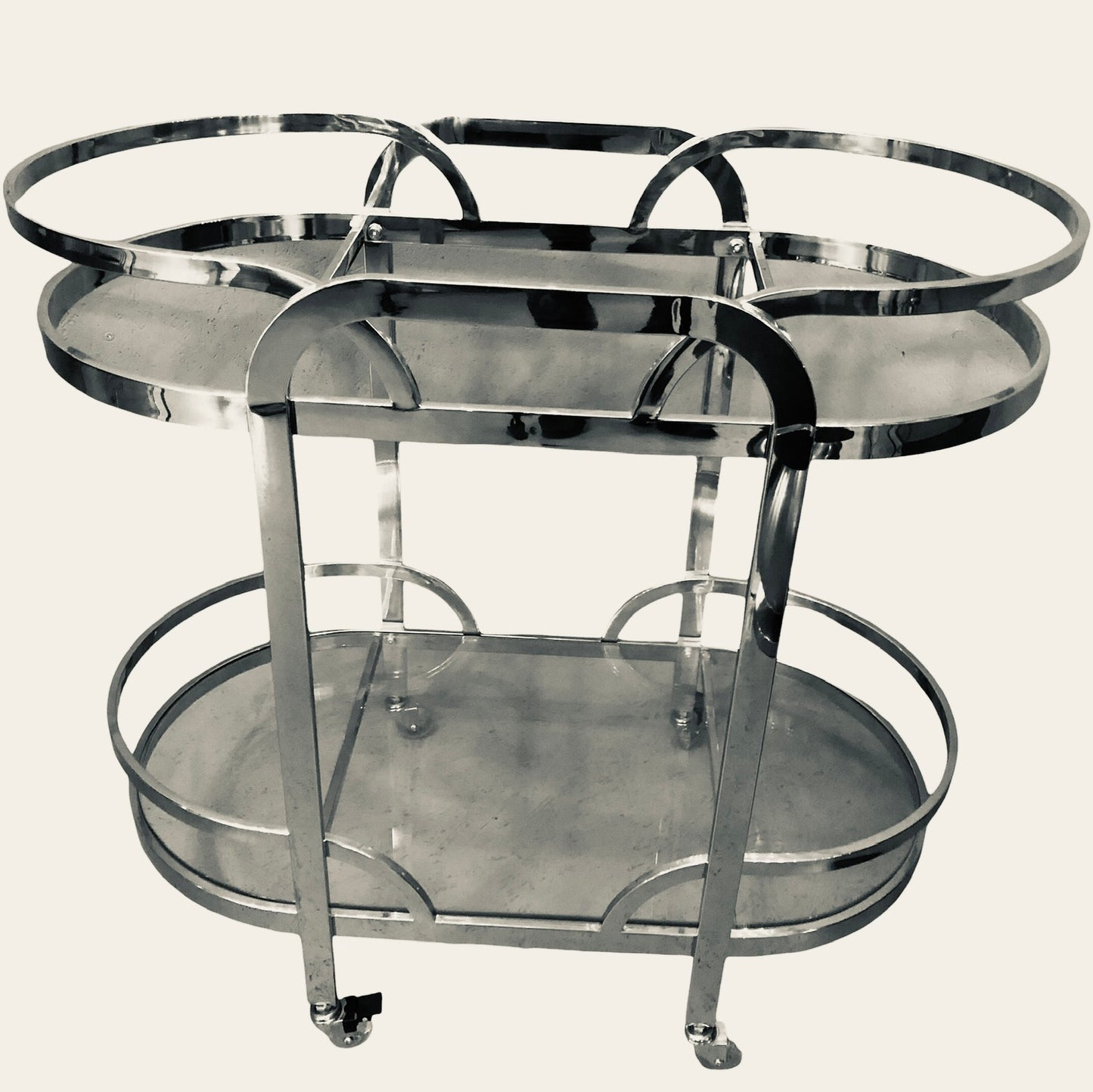 Luxe bartrolley nikkelen