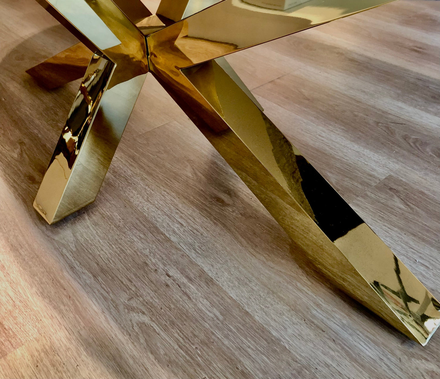 Eettafel wood goud 240