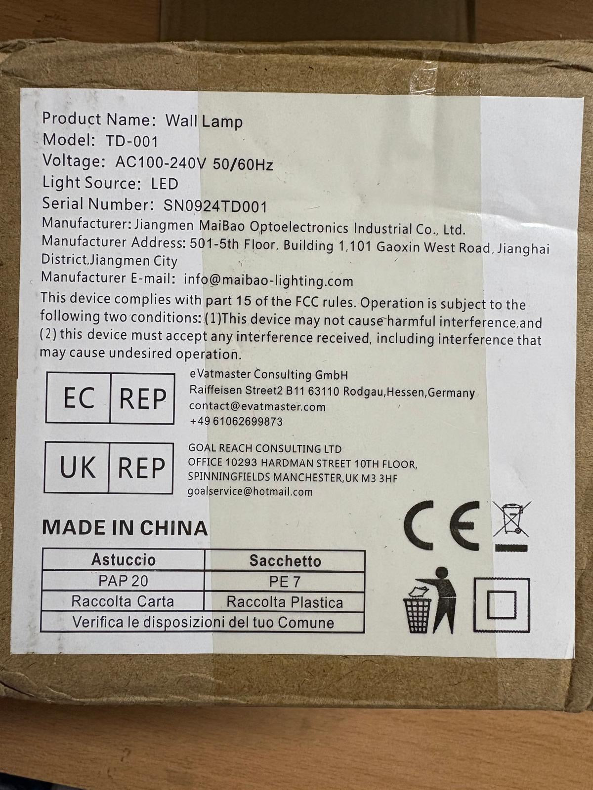 Wandlamp Lotus 10W 850lm bidirectionele wandlamp & verstelbare CCT