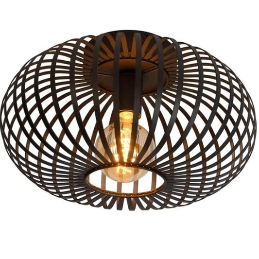 Plafondlamp metalen streepjes 42cm