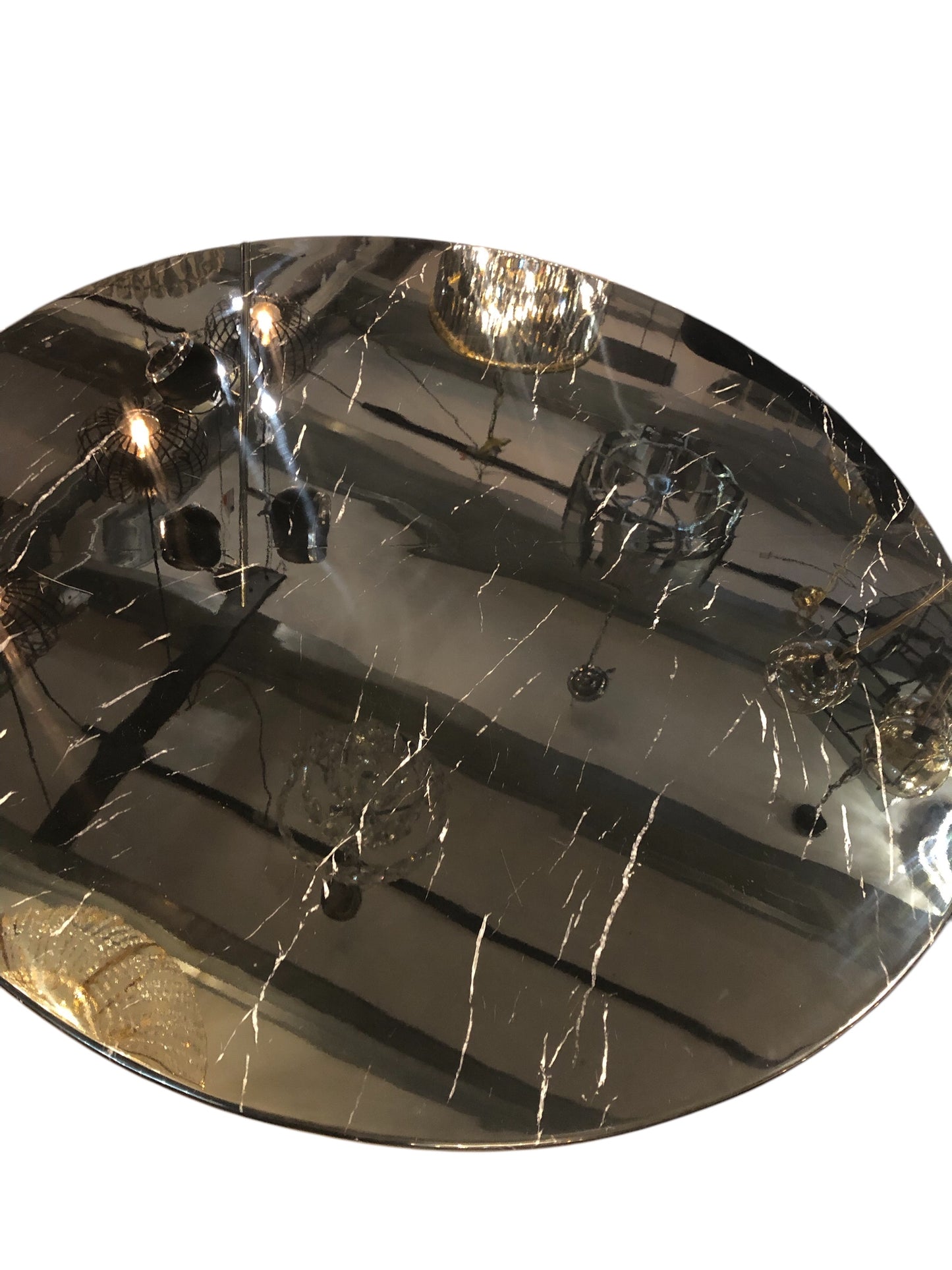 Goud/zwart marmeren tafel 130cm