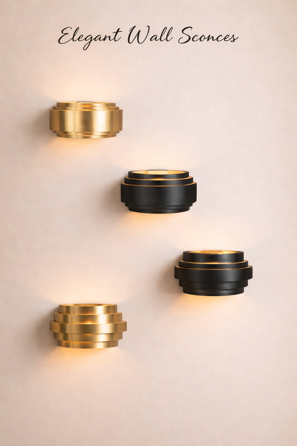 Compacte Luxe Wandlamp - ±25 cm - Goud (mat)