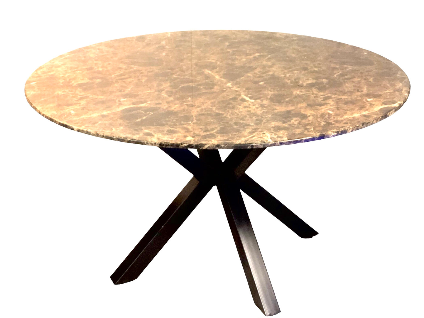 Bruin/marmeren tafel 130cm