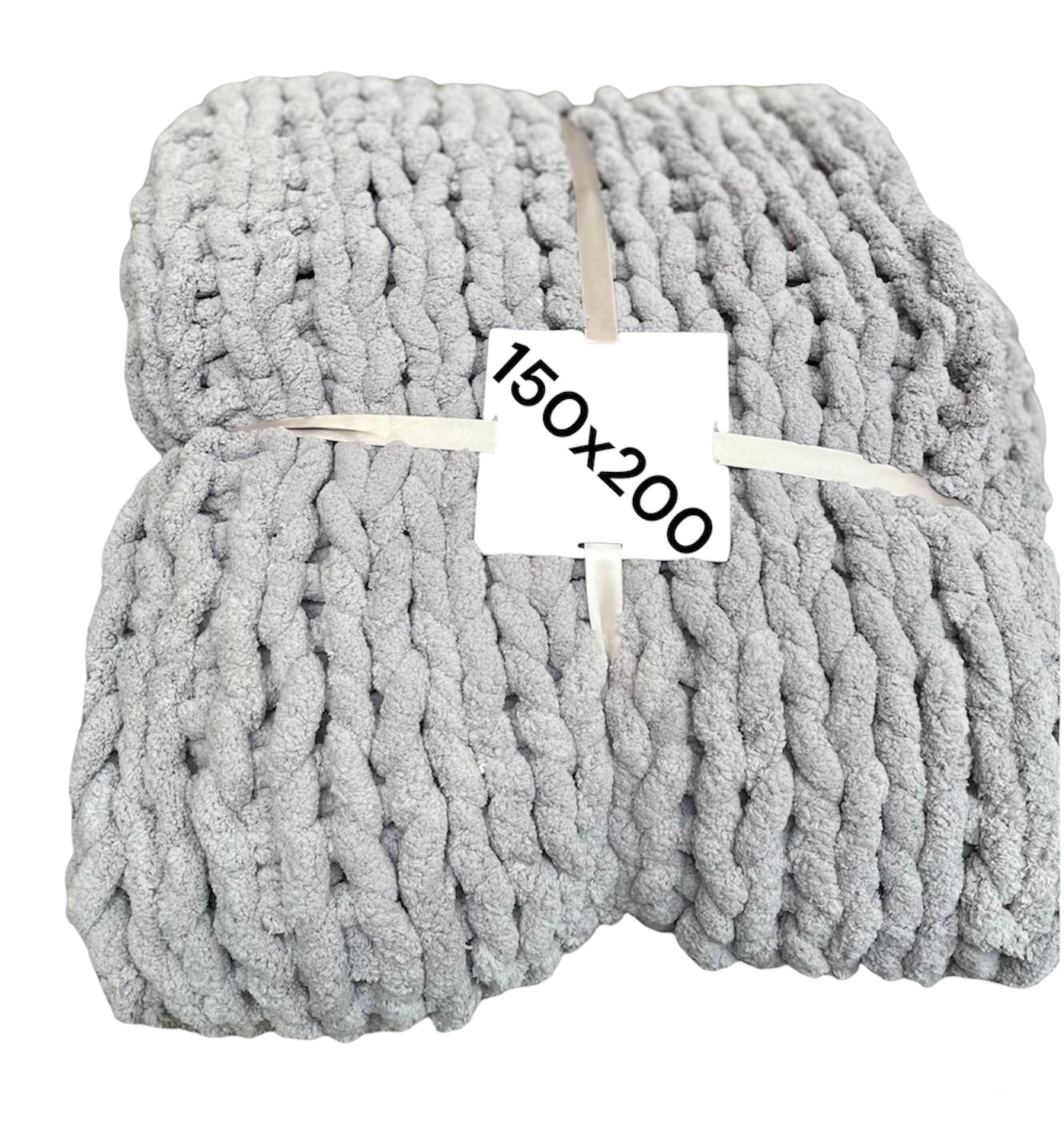 Knitted Plaid grijs