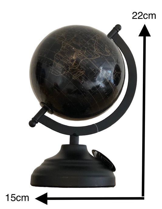 Wereldbol zwart