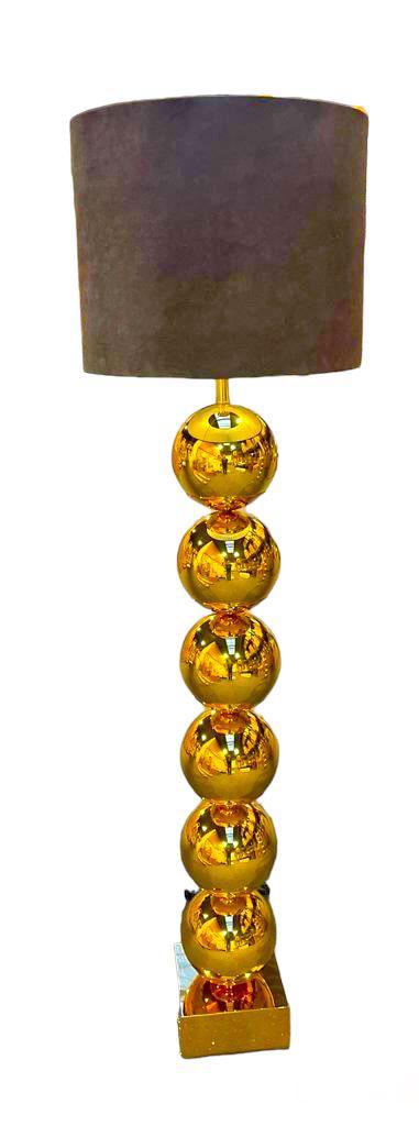 Vloerlamp 6 ballen goud/glimmend