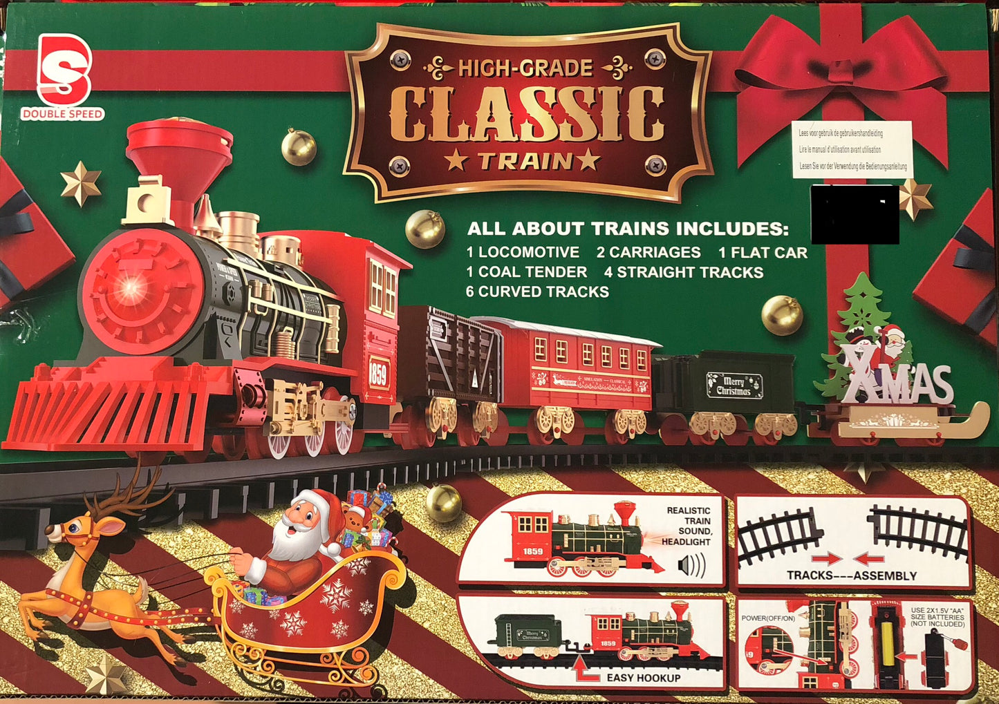 Kersttrein 15-delig