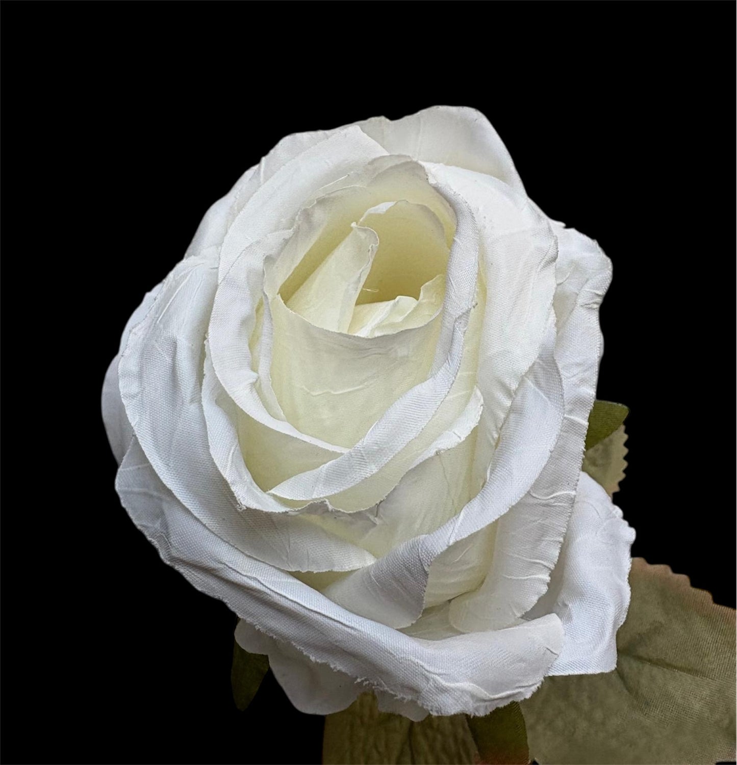 Luxe Roos halfopen XL 66x8cm wit (nummer 2)