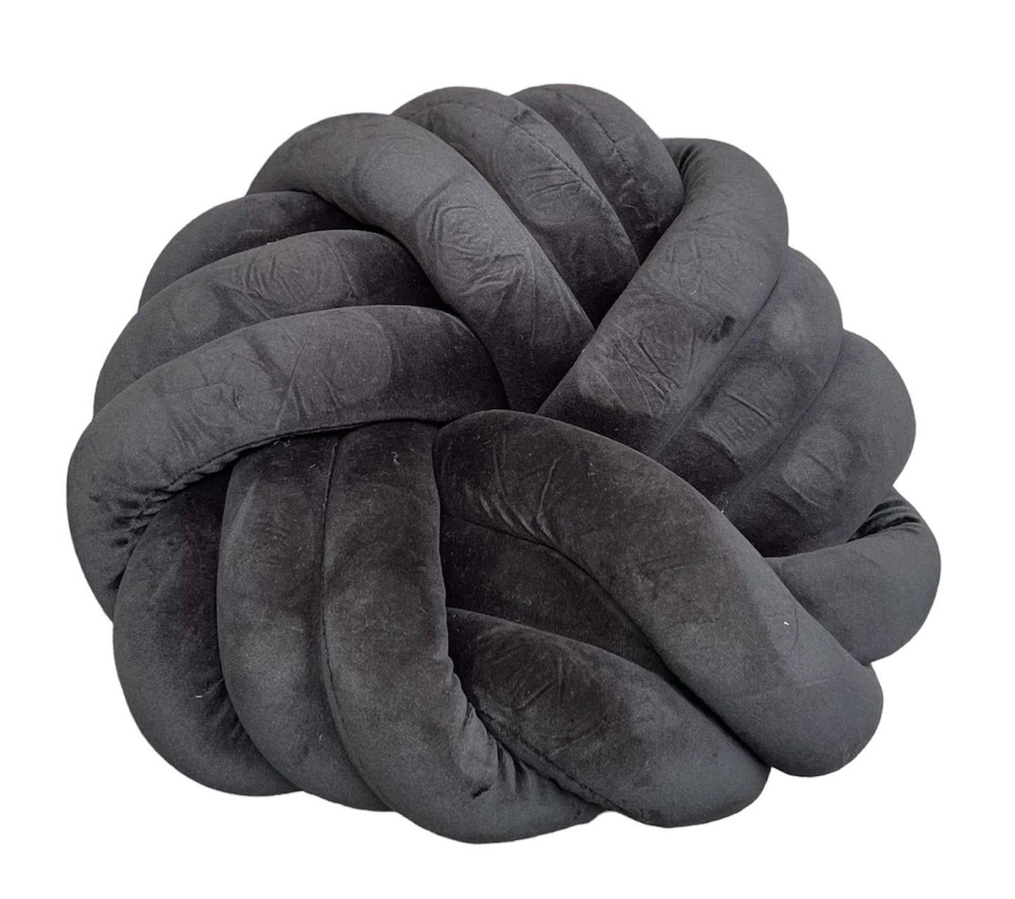 Knoop kussenset bruin