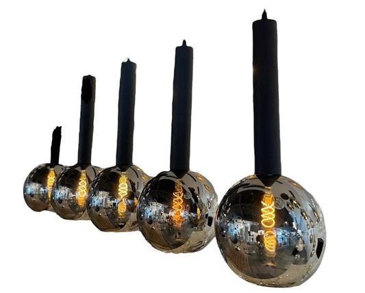 Plafondlamp smokey zwart