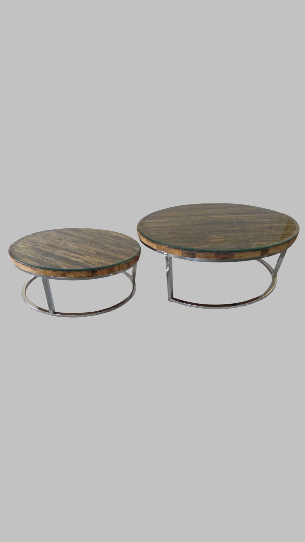 Tweedelige salontafel Speeperwood Doblo 80/70cm