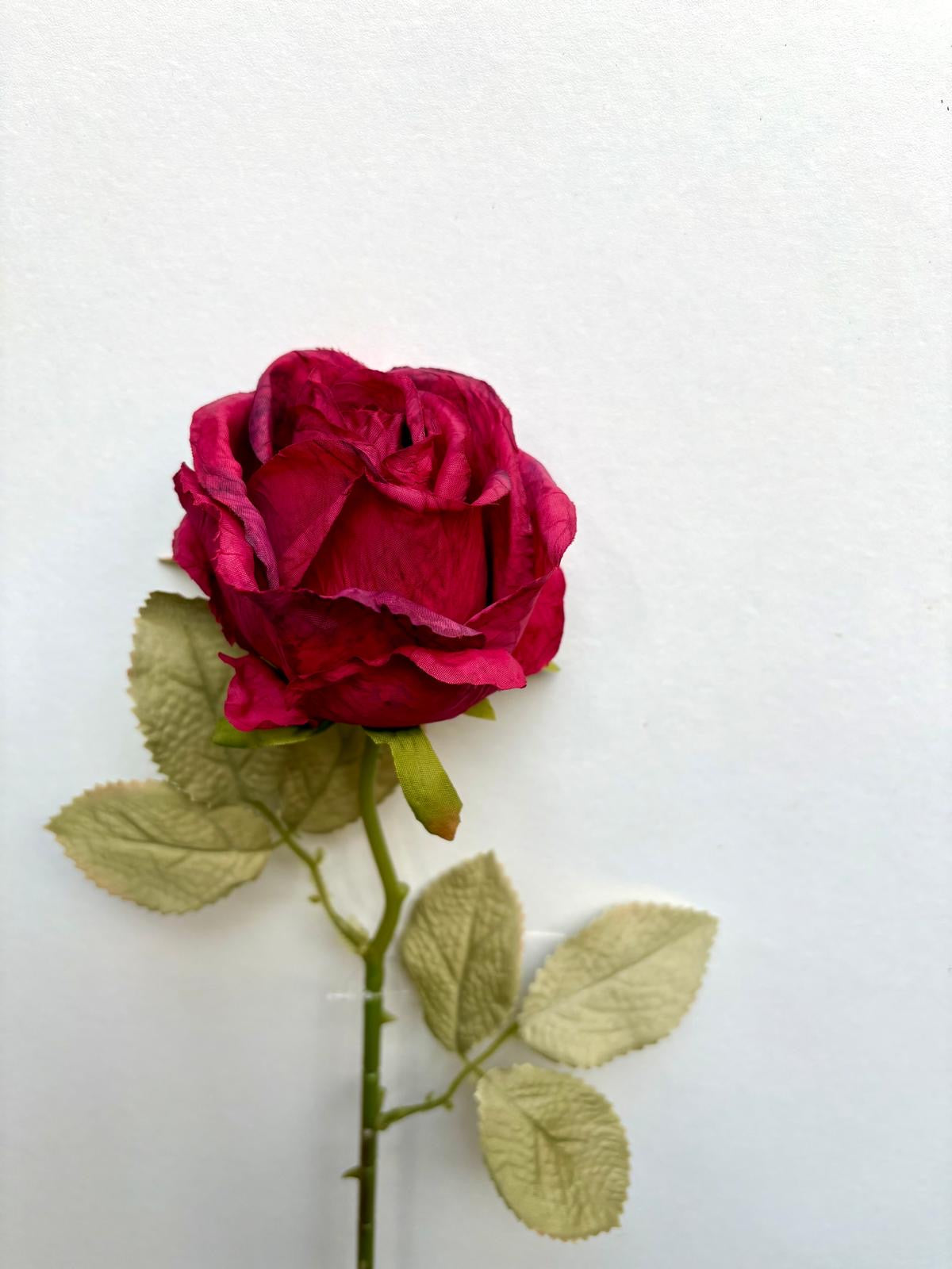 Luxe Roos halfopen XL 66x8cm rood (nummer 4)