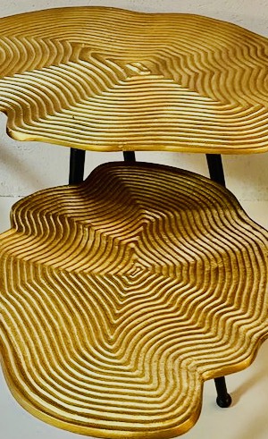 Design salontafel goud