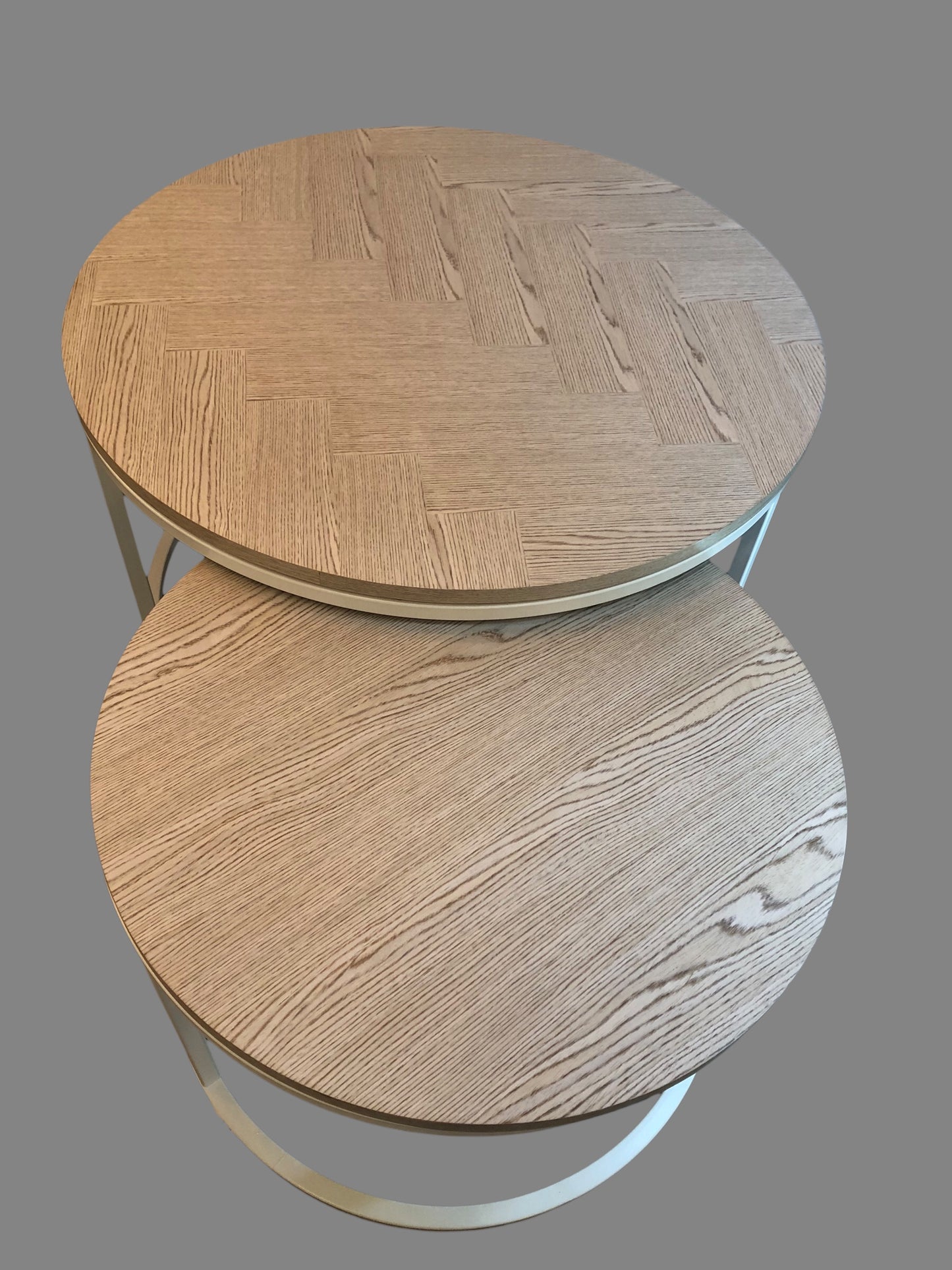 Salontafel Dublo visgraat zwart met zwart (set)