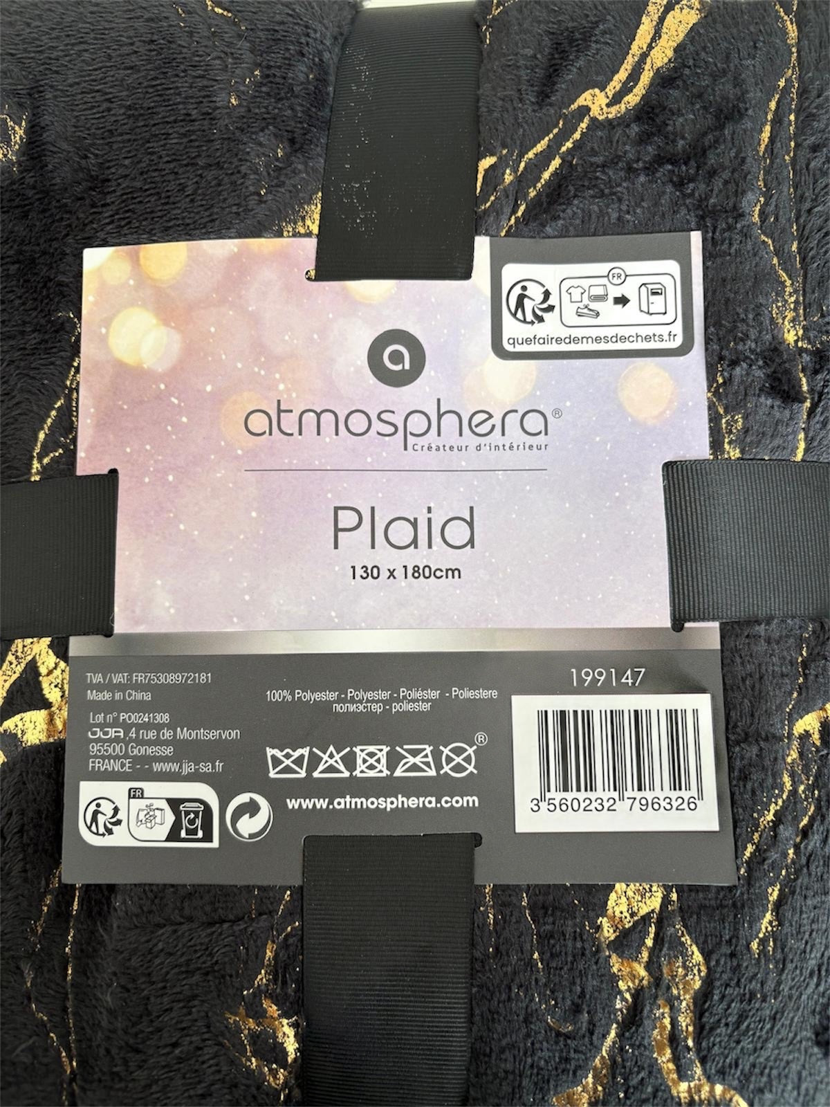 Goud marmeren sprei 130x180cm dekken