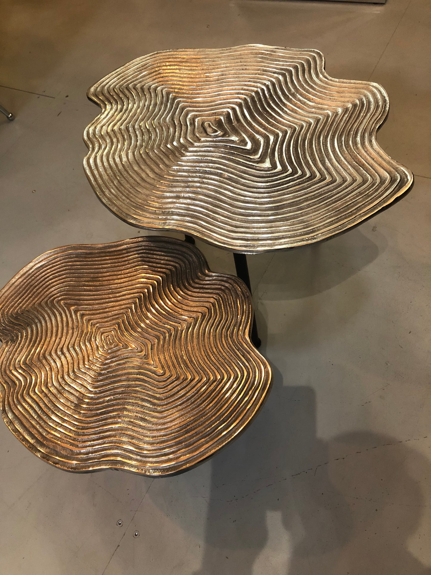 Design salontafel zilver
