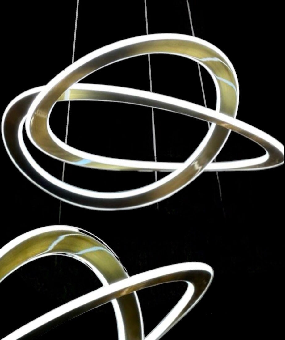 Infinity Led design hanglamp goud 60cm