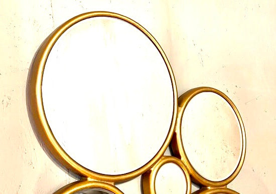 Design spiegel goud