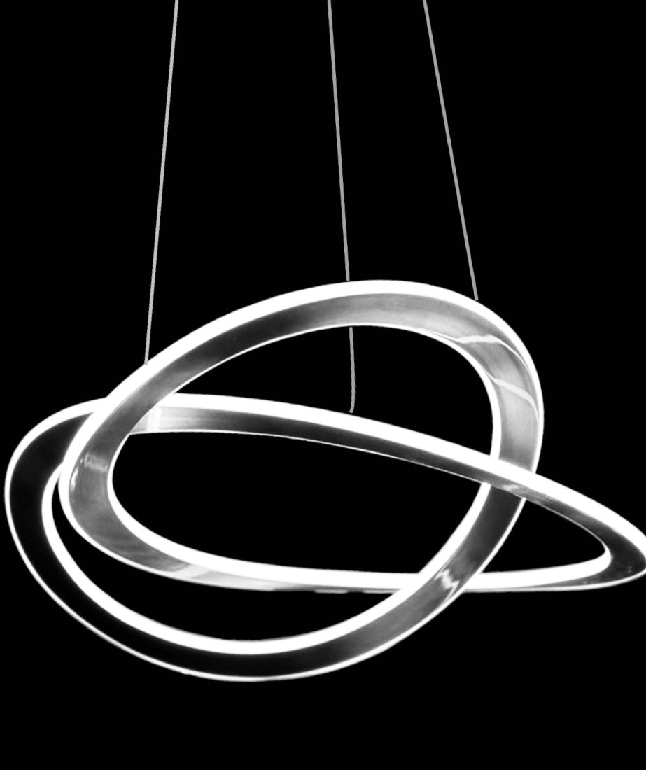 Infinity Led hanglamp zilver 60cm