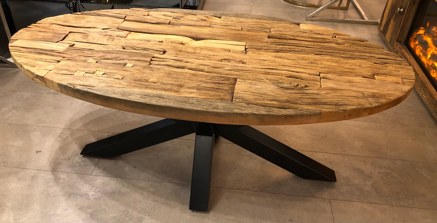 Design salontafel ovaal Wood 130cm G