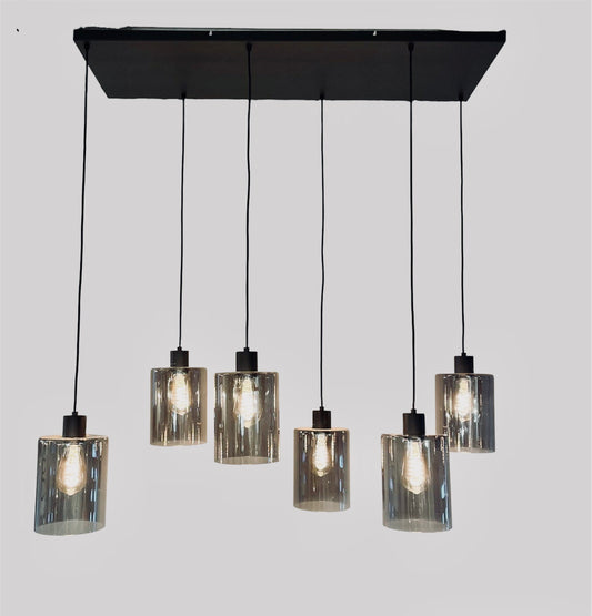 Hanglamp smokey glas