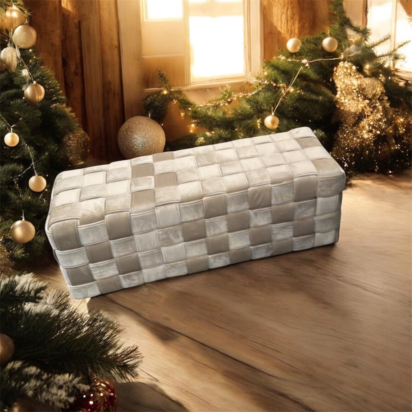 Hocker zitbank beige 120