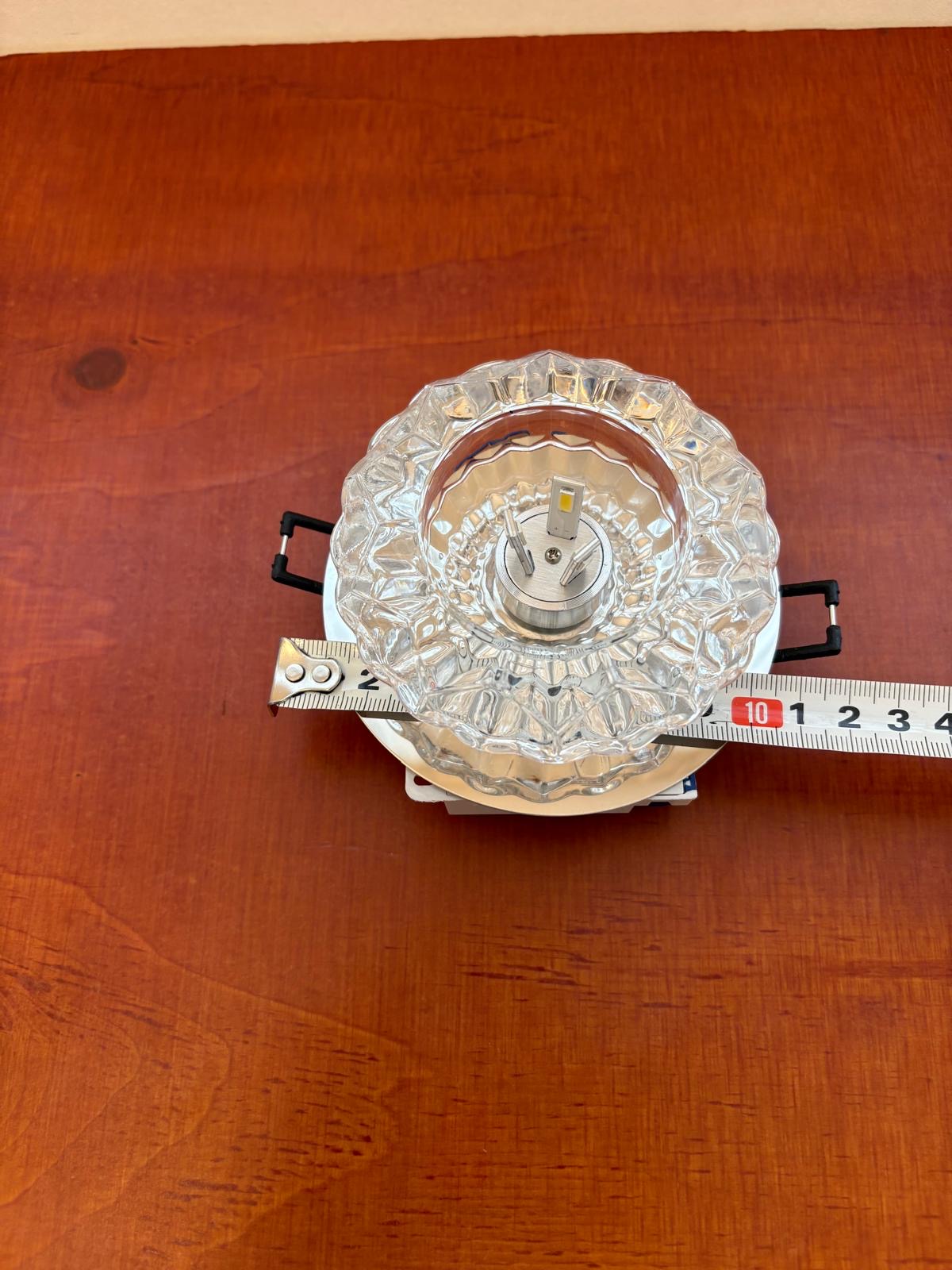 Inbouw spots LED plafond lamp kristal glas lamp verlichting wandlamp plafondlamp (wit)