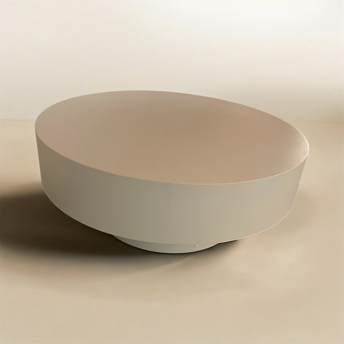 JAPANDI MDF COFFEETABLE ROND 100CM BEIGE Mat