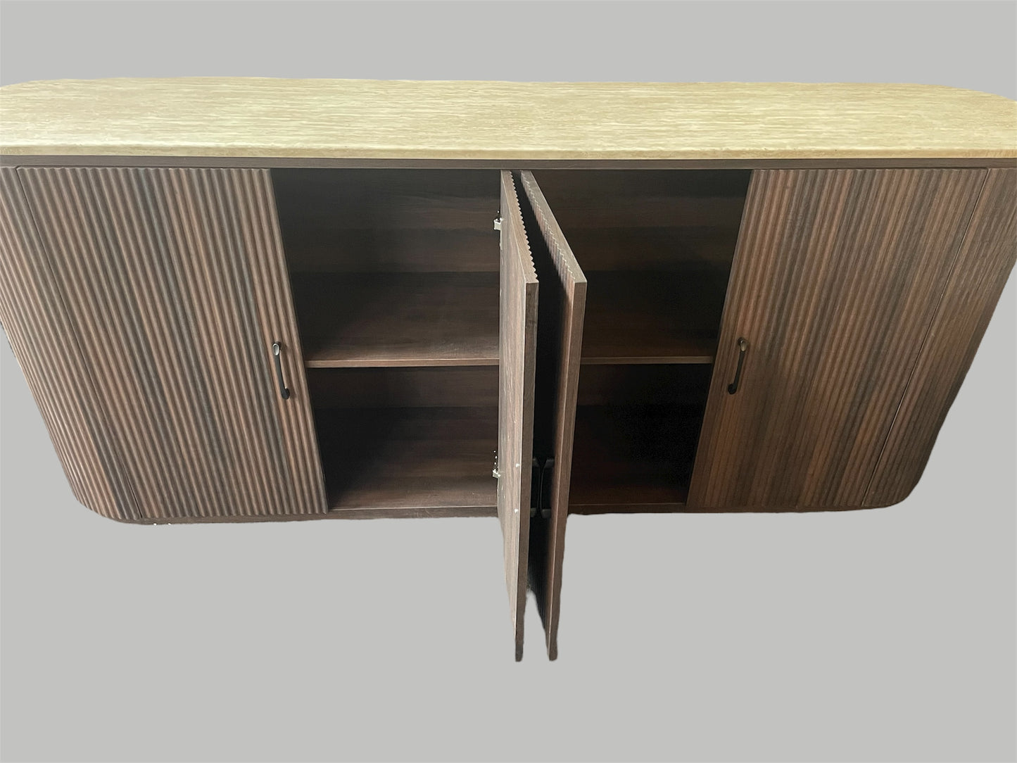 Dressoir Kimberly Travertin crème 200cm