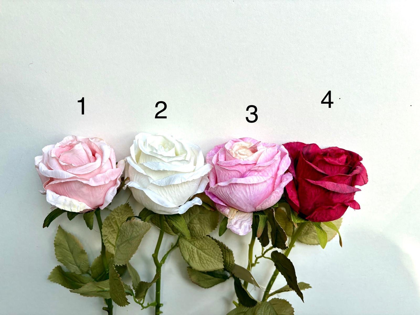 Luxe Roos halfopen XL 66x8cm licht roze (nummer 1)