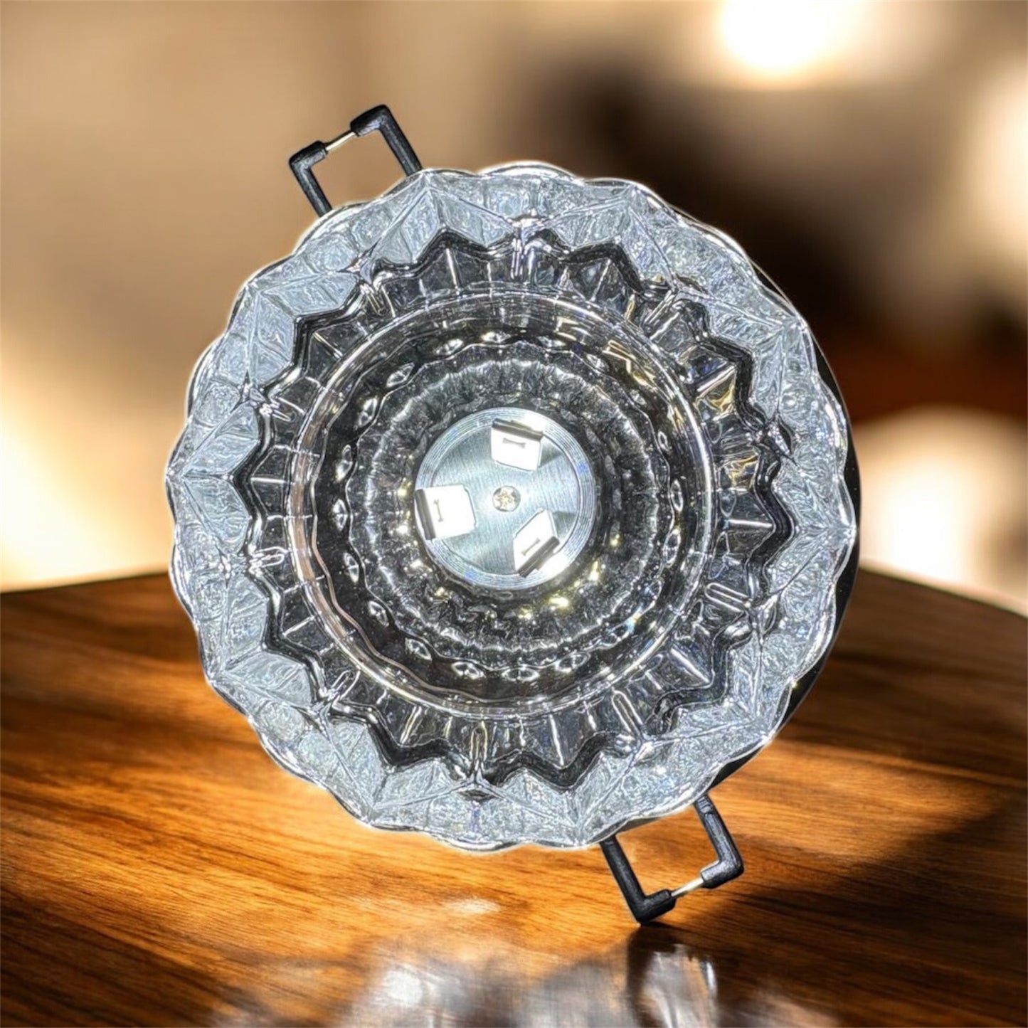 Inbouw spots LED plafond lamp kristal glas lamp verlichting wandlamp plafondlamp (wit)