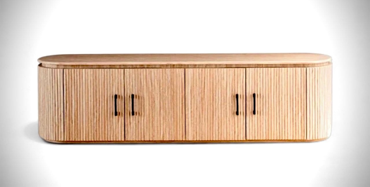 Dressoir Kimberly Travertin crème 200cm