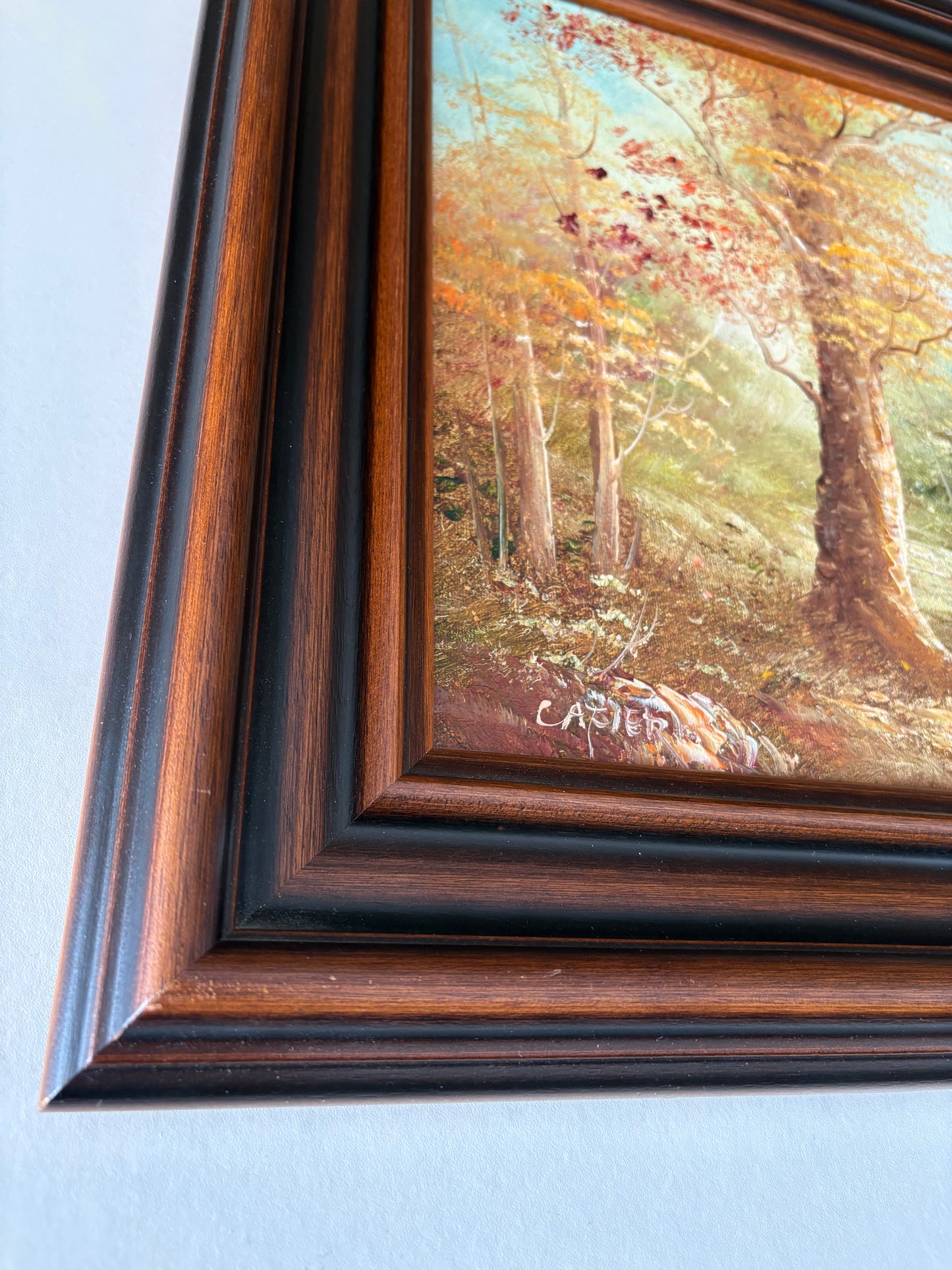 Olieverf Schilderij van Carter - Landschap met huis 40x30cm