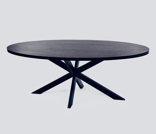 Tafel rond zwart Ø130cm