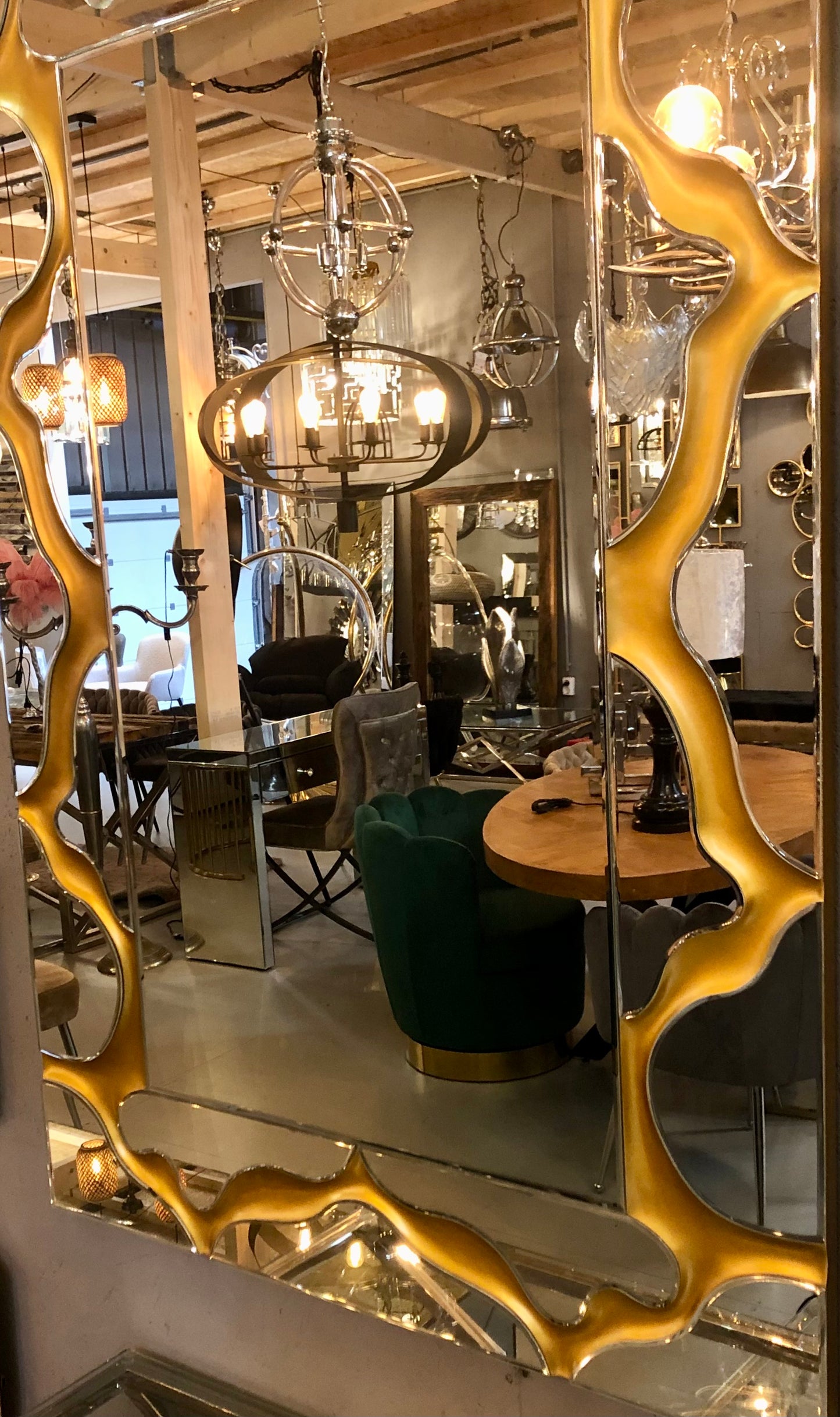 Design spiegel goud 80x120cm