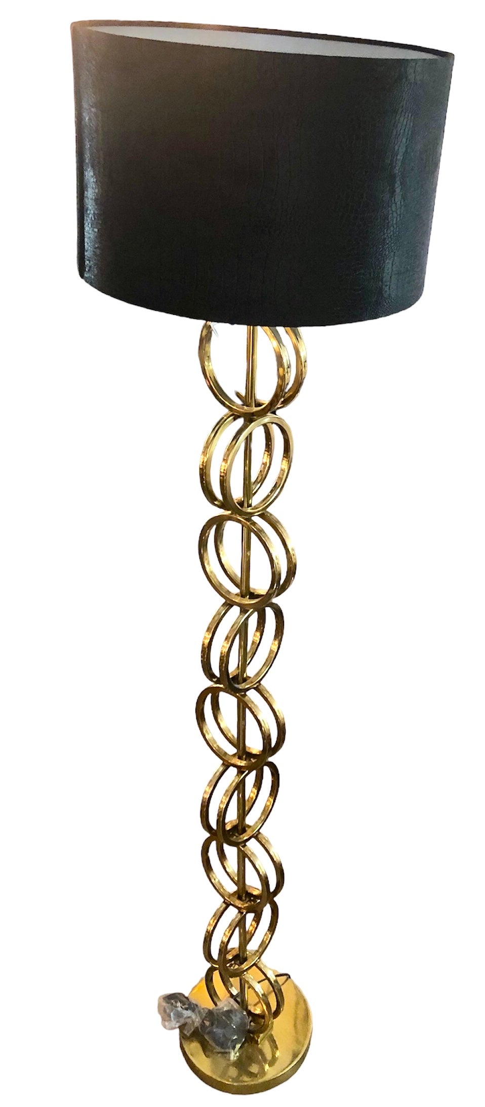Vloerlamp gouden ringen