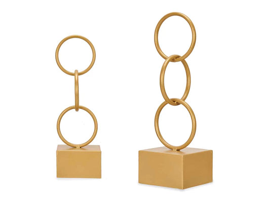 Kleine gouden ornament hoepel figuur