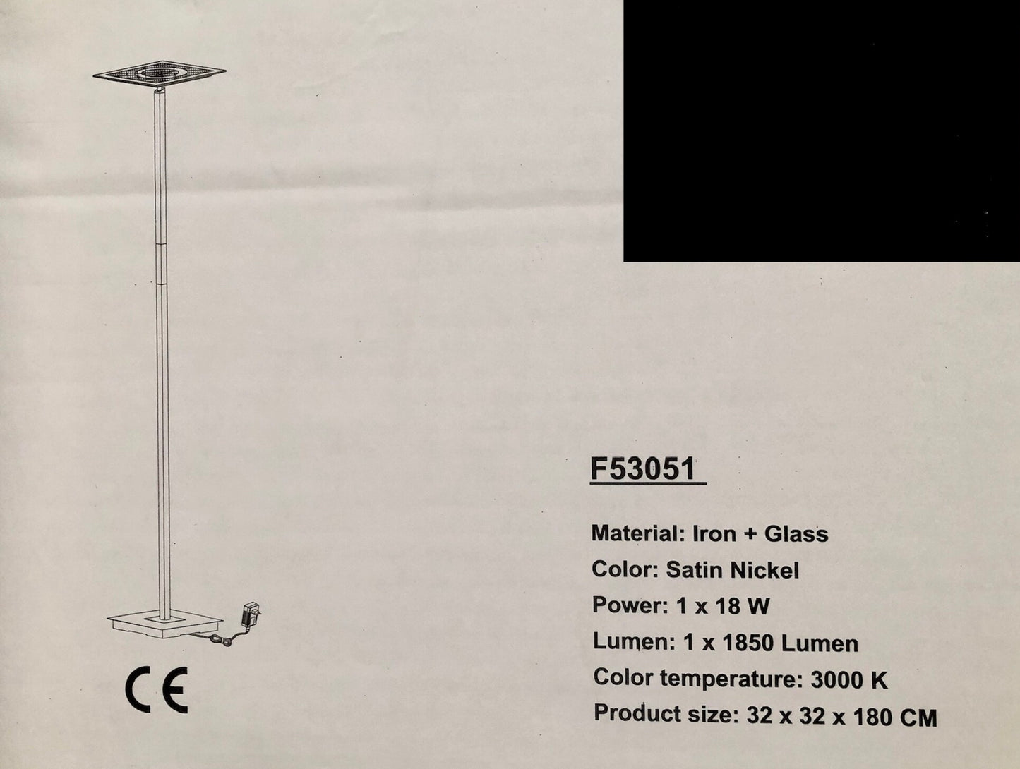 LED Vloerlamp vierkant