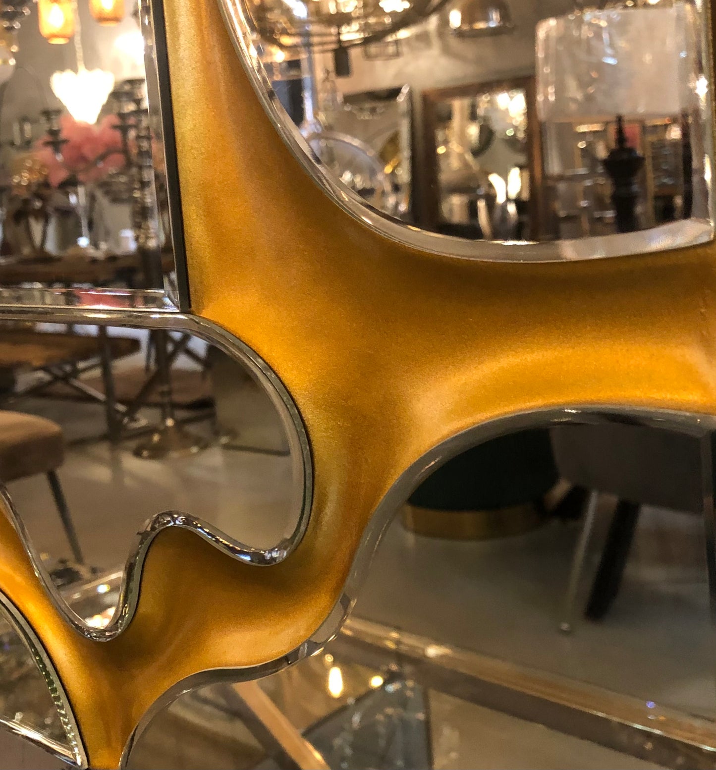 Design spiegel goud 80x120cm